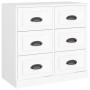 Aparadores 3 piezas madera contrachapada blanco de vidaXL, Aparadores - Ref: Foro24-3185287, Precio: 294,72 €, Descuento: %