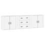 Aparadores 3 piezas madera contrachapada blanco de vidaXL, Aparadores - Ref: Foro24-3185399, Precio: 271,52 €, Descuento: %