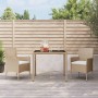 3-teilige Garten-Essgruppe mit beigen Kissen aus synthetischem Rattan von vidaXL, Gartensets - Ref: Foro24-3187348, Preis: 19...