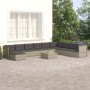 10-piece garden furniture set and gray synthetic rattan cushions by vidaXL, Garden sets - Ref: Foro24-3187211, Price: 934,81 ...