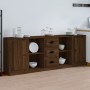 Sideboards 3 Stück Eichenbraunes Sperrholz von vidaXL, Sideboards - Ref: Foro24-3185262, Preis: 170,99 €, Rabatt: %