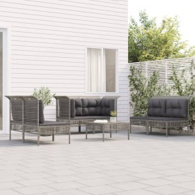 7-piece garden furniture set and gray synthetic rattan cushions by vidaXL, Garden sets - Ref: Foro24-3187491, Price: 357,99 €...