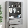 Tall gray Sonoma plywood sideboard by vidaXL, Sideboards - Ref: Foro24-3185397, Price: 147,46 €, Discount: %