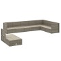 Set de muebles de jardín 9 pzas y cojines ratán sintético gris de vidaXL, Conjuntos de jardín - Ref: Foro24-3187221, Precio: ...