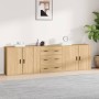 Sideboards 3 pieces sonoma oak plywood by vidaXL, Sideboards - Ref: Foro24-3185402, Price: 246,01 €, Discount: %