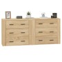 Sideboards 2 pieces sonoma oak plywood by vidaXL, Sideboards - Ref: Foro24-3185410, Price: 201,99 €, Discount: %