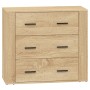 Aparadores 2 piezas madera contrachapada color roble sonoma de vidaXL, Aparadores - Ref: Foro24-3185410, Precio: 193,27 €, De...