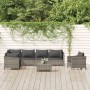 8-teiliges Gartenmöbel-Set und graue synthetische Rattankissen von vidaXL, Gartensets - Ref: Foro24-3187287, Preis: 627,25 €,...