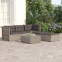 5-piece garden furniture set with gray synthetic rattan cushions by vidaXL, Garden sets - Ref: Foro24-3187191, Price: 425,22 ...