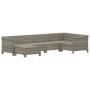 Set de muebles de jardín 6 pzas y cojines ratán sintético gris de vidaXL, Conjuntos de jardín - Ref: Foro24-3187291, Precio: ...