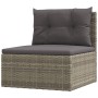 8-piece garden furniture set and gray synthetic rattan cushions by vidaXL, Garden sets - Ref: Foro24-3187219, Price: 746,45 €...