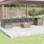 8-piece garden furniture set and gray synthetic rattan cushions by vidaXL, Garden sets - Ref: Foro24-3187223, Price: 746,45 €...