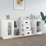 Sideboards 3 units glossy white plywood by vidaXL, Sideboards - Ref: Foro24-3185257, Price: 184,45 €, Discount: %