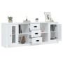 Aparadores 3 uds madera contrachapada blanco brillo de vidaXL, Aparadores - Ref: Foro24-3185257, Precio: 172,39 €, Descuento: %