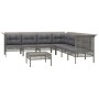 Set de muebles de jardín 8 pzas y cojines ratán sintético gris de vidaXL, Conjuntos de jardín - Ref: Foro24-3187520, Precio: ...