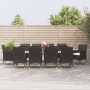 11-piece garden dining set with black synthetic rattan cushions by vidaXL, Garden sets - Ref: Foro24-3187323, Price: 806,79 €...