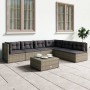 6-teiliges Gartenmöbel-Set und graue synthetische Rattankissen von vidaXL, Gartensets - Ref: Foro24-3187181, Preis: 506,06 €,...