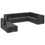 8-teiliges Gartenmöbel-Set und schwarze synthetische Rattankissen von vidaXL, Gartensets - Ref: Foro24-3187136, Preis: 680,66...