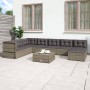 8-piece garden furniture set and gray synthetic rattan cushions by vidaXL, Garden sets - Ref: Foro24-3187184, Price: 745,80 €...