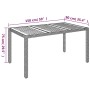 Garden table with gray PE rattan wood surface 150x90x75 cm by vidaXL, Garden tables - Ref: Foro24-319902, Price: 162,20 €, Di...