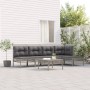 6-piece garden furniture set and gray synthetic rattan cushions by vidaXL, Garden sets - Ref: Foro24-3187500, Price: 258,95 €...