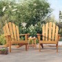 Garden chairs 2 pcs Adirondack solid teak wood 77x91x95 cm by vidaXL, Garden chairs - Ref: Foro24-3154927, Price: 292,66 €, D...