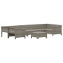 Set de muebles de jardín 8 pzas y cojines ratán sintético gris de vidaXL, Conjuntos de jardín - Ref: Foro24-3187303, Precio: ...