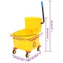 Cleaning cart with polypropylene mop bucket by vidaXL, Maintenance carts and caddies - Ref: Foro24-3186936, Price: 224,54 €, ...