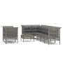 9-piece garden furniture set and gray synthetic rattan cushions by vidaXL, Garden sets - Ref: Foro24-3187543, Price: 457,61 €...