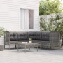 6-teiliges Gartenmöbel-Set und graue synthetische Rattankissen von vidaXL, Gartensets - Ref: Foro24-3187514, Preis: 367,49 €,...