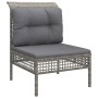 6-piece garden furniture set and gray synthetic rattan cushions by vidaXL, Garden sets - Ref: Foro24-3187514, Price: 367,49 €...