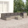 7-teiliges Gartenmöbel-Set und Kissen synthetisches Rattangrau von vidaXL, Gartensets - Ref: Foro24-3187198, Preis: 642,29 €,...