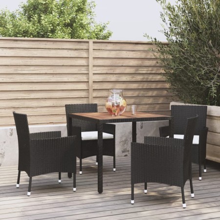 5-piece garden furniture set with black synthetic rattan cushions by vidaXL, Garden sets - Ref: Foro24-3187389, Price: 342,81...