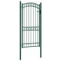 Garden gate with upper arch green steel 100x200 cm by vidaXL, garden gates - Ref: Foro24-146367, Price: 214,98 €, Discount: %