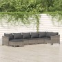 7-teiliges Gartenmöbel-Set und graue synthetische Rattankissen von vidaXL, Gartensets - Ref: Foro24-3187293, Preis: 526,00 €,...