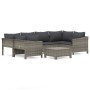 7-piece garden furniture set and gray synthetic rattan cushions by vidaXL, Garden sets - Ref: Foro24-3187301, Price: 478,69 €...