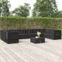 Gartenmöbel-Set 10 Stück schwarze synthetische Rattankissen von vidaXL, Gartensets - Ref: Foro24-3187169, Preis: 805,28 €, Ra...