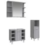 Set de muebles de baño 3 pzas madera contrachapada gris sonoma de vidaXL, Muebles de baño - Ref: Foro24-3187610, Precio: 182,...