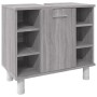 Set de muebles de baño 3 pzas madera contrachapada gris sonoma de vidaXL, Muebles de baño - Ref: Foro24-3187610, Precio: 182,...