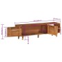 Acacia wood TV cabinet with honey finish 140x30x40 cm by vidaXL, TV Furniture - Ref: Foro24-337847, Price: 180,99 €, Discount: %