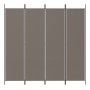 Divider screen with 4 anthracite gray fabric panels 200x220 cm by vidaXL, Room dividers - Ref: Foro24-350200, Price: 45,16 €,...