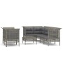 Set de muebles de jardín 8 pzas y cojines ratán sintético gris de vidaXL, Conjuntos de jardín - Ref: Foro24-3187542, Precio: ...