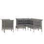 Set de muebles de jardín 8 pzas y cojines ratán sintético gris de vidaXL, Conjuntos de jardín - Ref: Foro24-3187542, Precio: ...