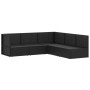 Set de muebles de jardín 5 pzas y cojines ratán sintético negro de vidaXL, Conjuntos de jardín - Ref: Foro24-3187096, Precio:...