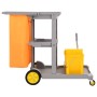 Cleaning cart with polypropylene mop bucket by vidaXL, Maintenance carts and caddies - Ref: Foro24-3186935, Price: 222,79 €, ...