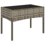 Set de muebles de jardín 4 pzas y cojines ratán sintético gris de vidaXL, Conjuntos de jardín - Ref: Foro24-319497, Precio: 1...