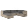 Set de muebles de jardín 8 pzas y cojines ratán sintético gris de vidaXL, Conjuntos de jardín - Ref: Foro24-3187233, Precio: ...