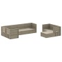 Set de muebles de jardín 8 pzas y cojines ratán sintético gris de vidaXL, Conjuntos de jardín - Ref: Foro24-3187226, Precio: ...