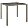 Set comedor de jardín 3 piezas con cojines ratán sintético gris de vidaXL, Conjuntos de jardín - Ref: Foro24-3187332, Precio:...