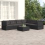 6-teiliges Gartenmöbel-Set und schwarze Kissen aus synthetischem Rattan von vidaXL, Gartensets - Ref: Foro24-3187119, Preis: ...